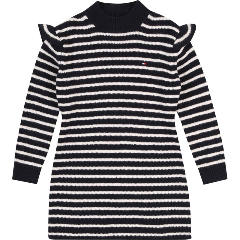 TOMMY HILFIGER Šaty noční modrá / bílá
