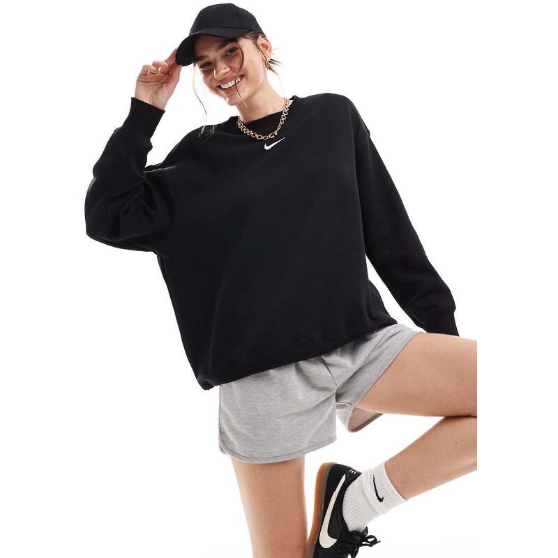 Nike Phoenix Fleece oversized sweatshirts in black 100061757