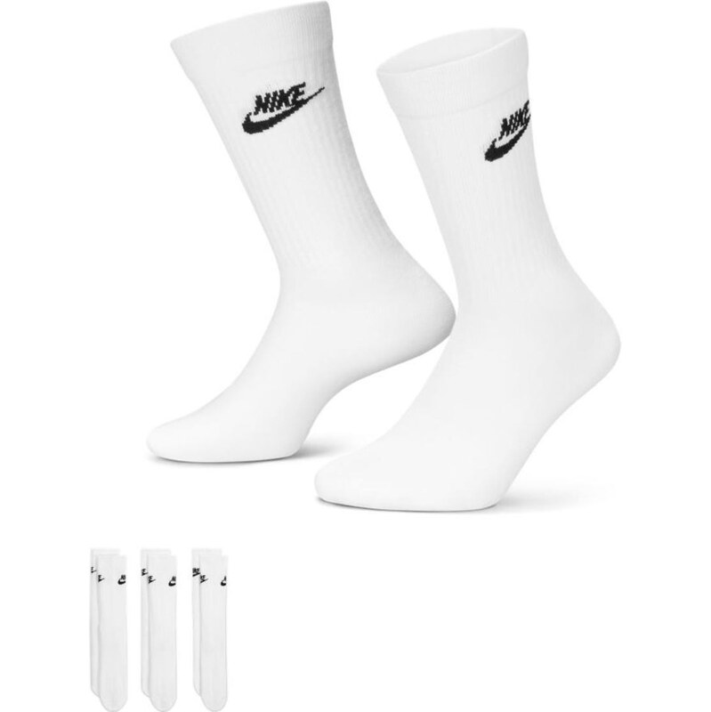 Nike Everyday Essential 3 pack crew socks in white