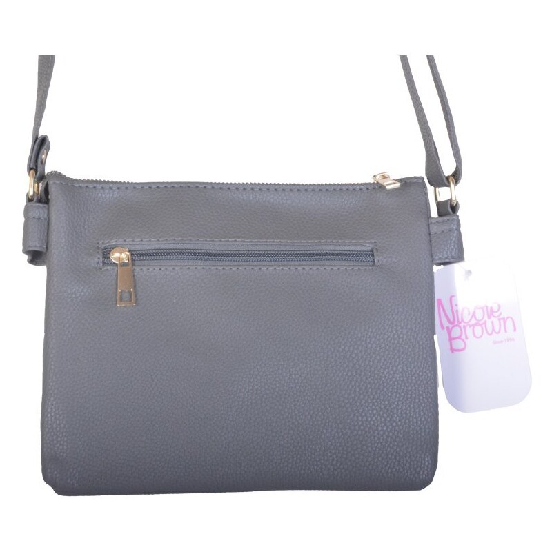 Nicole Brown Elegantní kabelka JBFB 353 šedá - GLAMI.cz