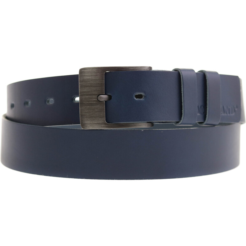 Kožený opasek Black Hand 004-40 modrý 98954867