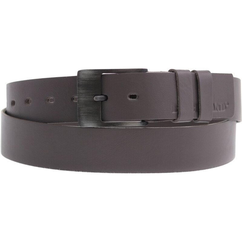 Kožený opasek Black Hand 004-87 šedohnědý - taupe 98954868