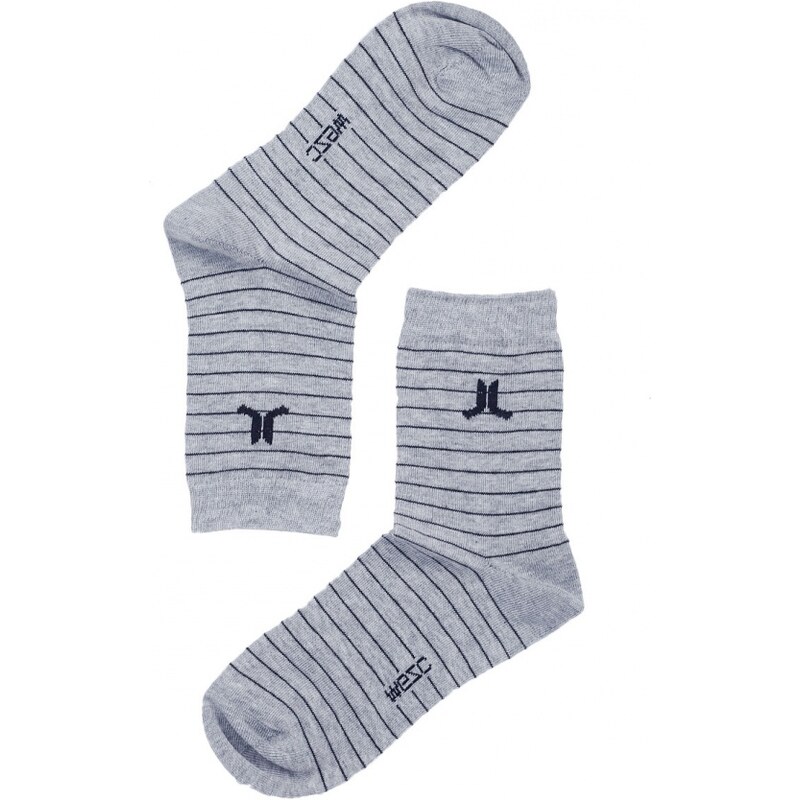 Ponožky WeSC Pinstripe Grey Melange