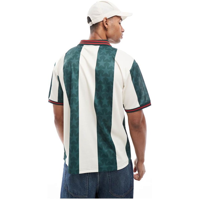 Cotton On oversized sporty polo with Mexico graphic-Multi