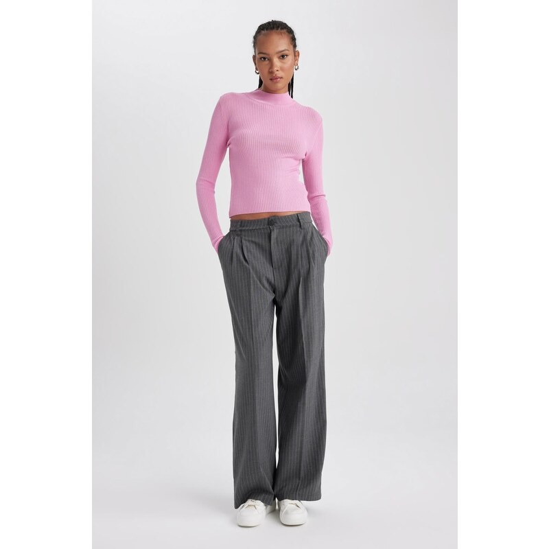DEFACTO Wide Leg Double Pocket High Waist Darts Standard Length 115606461