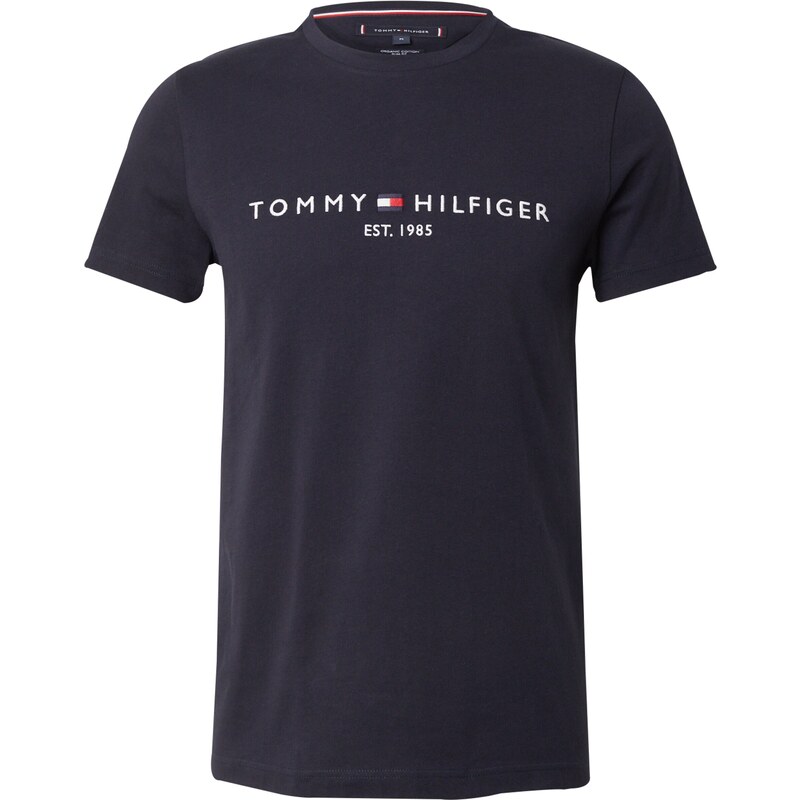 TOMMY HILFIGER Tričko tmavě modrá / červená / bílá