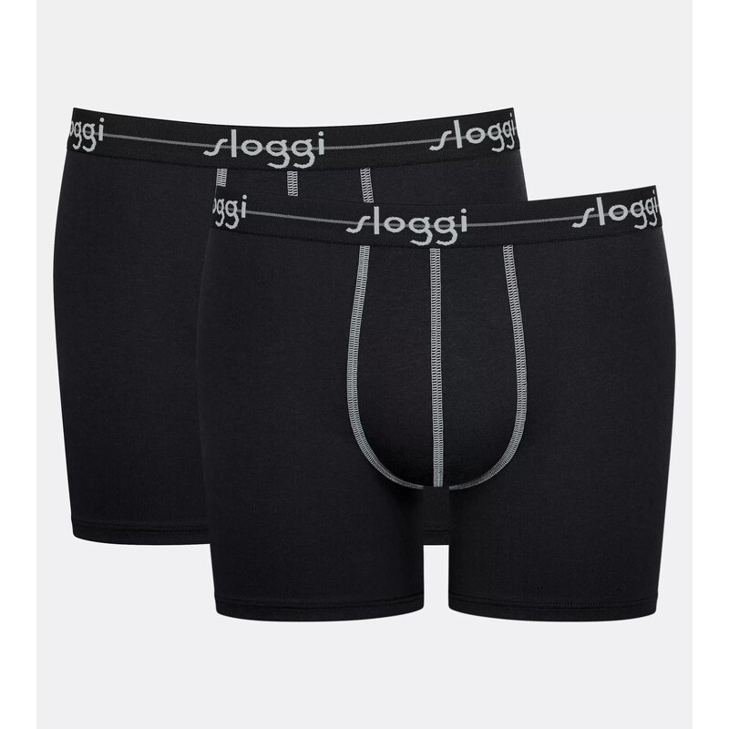 Pánské boxerky Start Short C2P box - BLACK - černá 0004 - SLOGGI