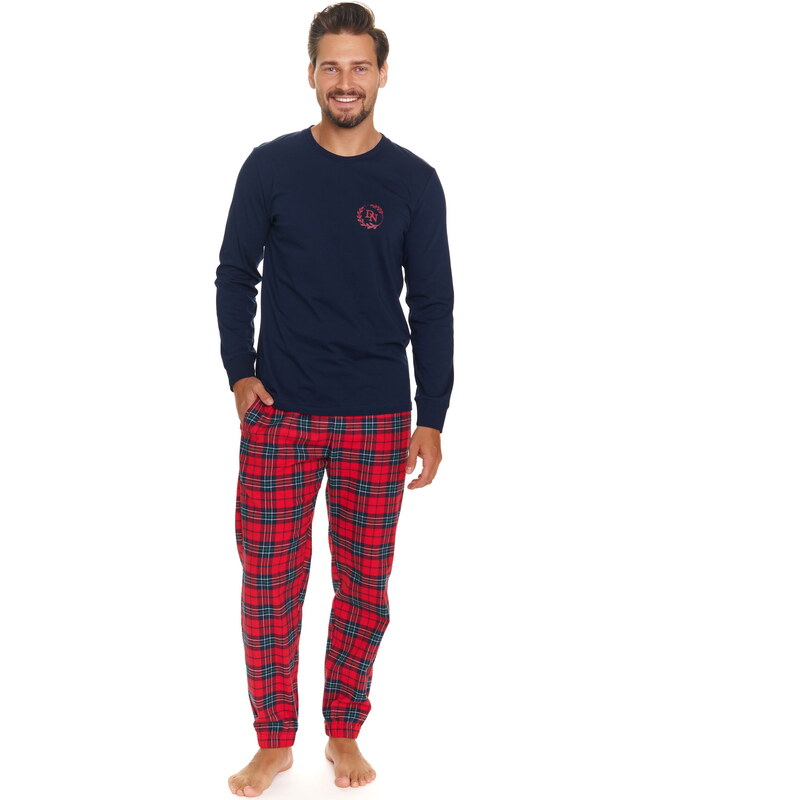 Pánské pyžamo DOCTOR NAP PMB.7128 NAVY BLUE