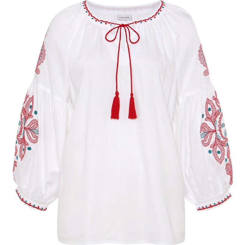 LASCANA Halenka zelená / červená / bílá 96935511