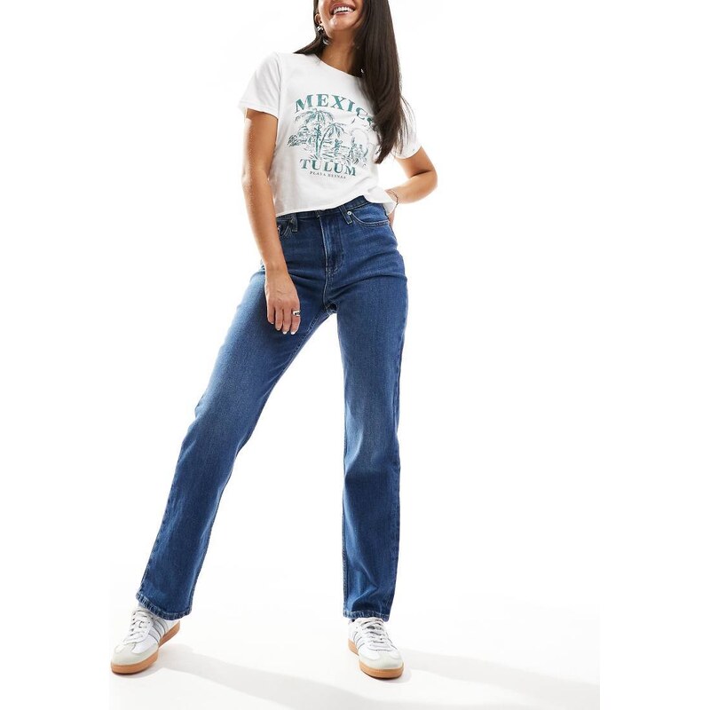 Tommy Jeans Izzie high rise slim straight jeans in dark wash