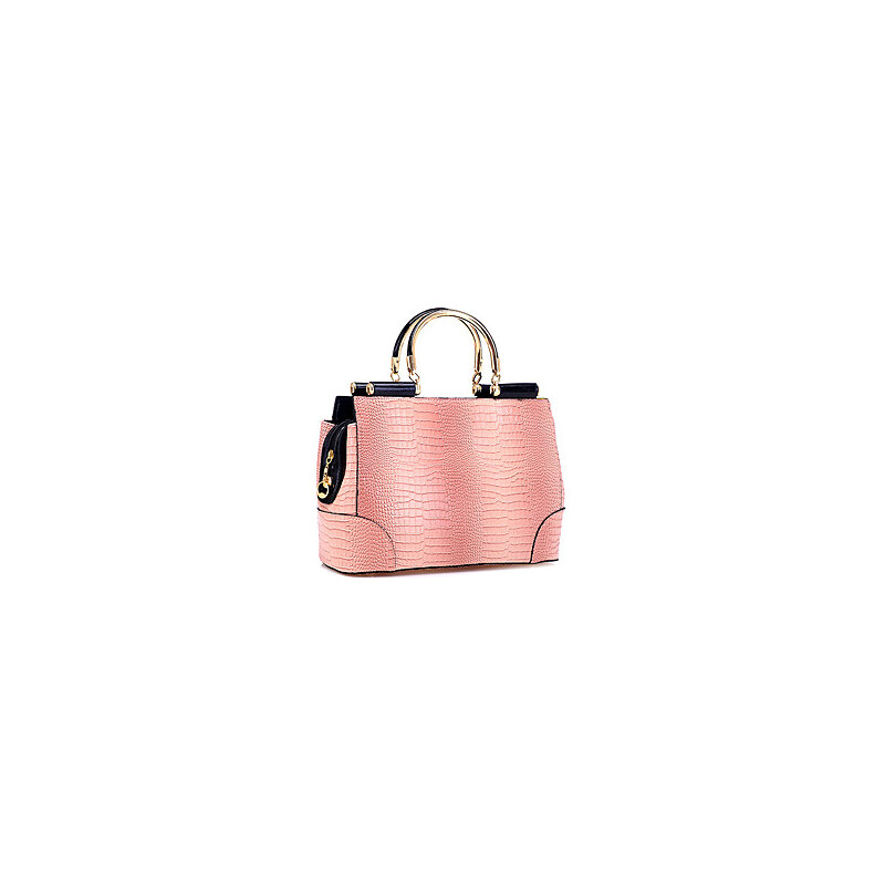 LightInTheBox AILINUO Women's Elegant Gradient Crocodile Pattern Tote/Crossbody Bag(Pink)