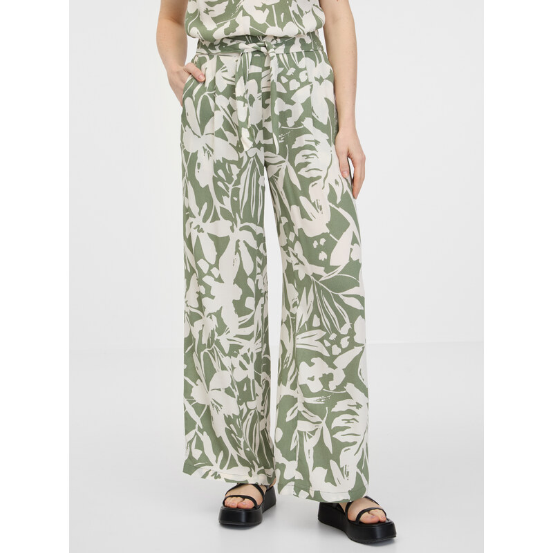 Orsay Khaki dámské široké kalhoty - Dámské 108216302
