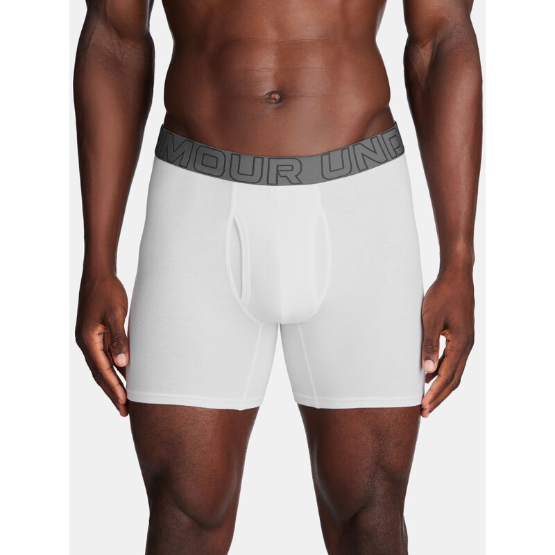 Sada tří pánských boxerek v bílé barvě Under Armour UA