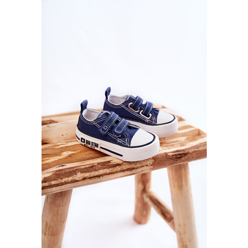 BIG STAR SHOES Dětské látkové tenisky se suchým zipem BIG STAR