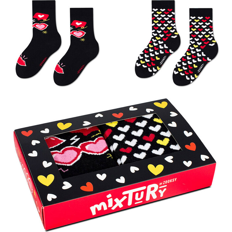 ZOOKSY/RAINBOW SOCKS Sada dětských ponožek Zooxy mixTURY miluji
