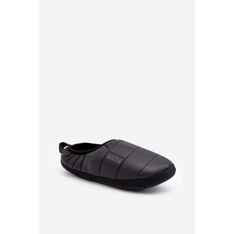 BIG STAR SHOES Mužské nastavitelné teplé boty černé Big Star