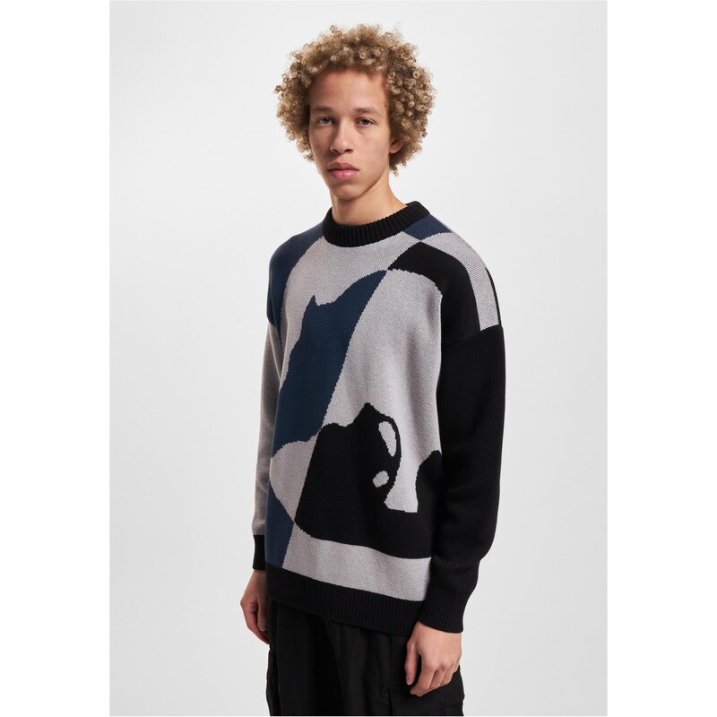 Ecko Unltd. Pánský svetr MulticolorLogo černo/šedý