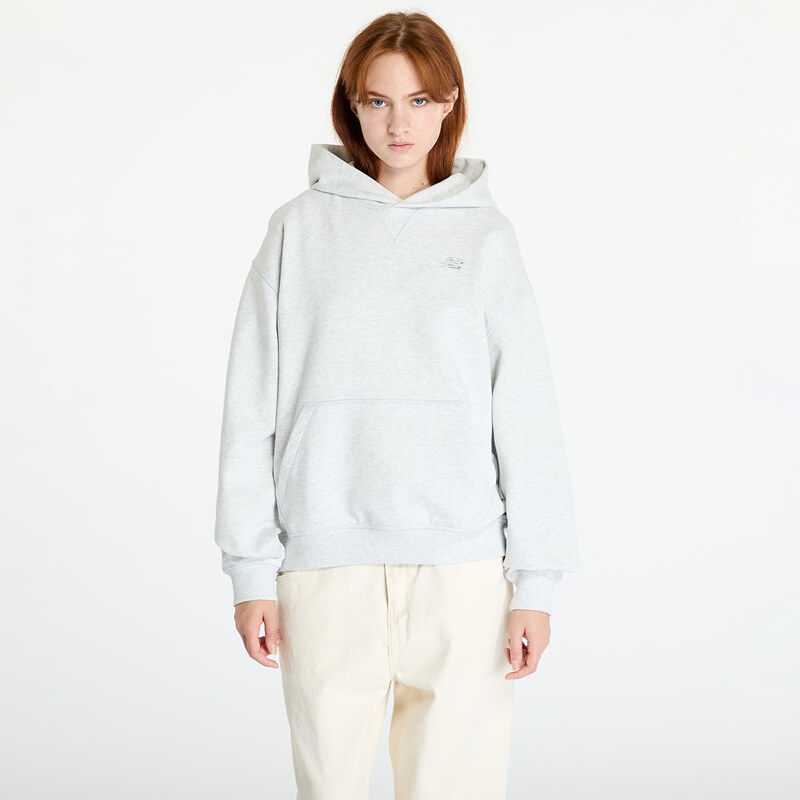Mikina New Balance Athletics French Terry Hoodie Ash Heather XL