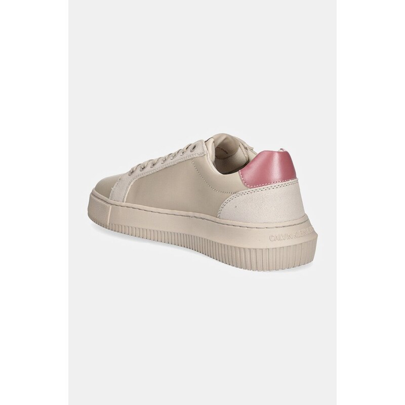 Kožené sneakers boty Calvin Klein Jeans CHUNKY CUPSOLE LTH MG LTH