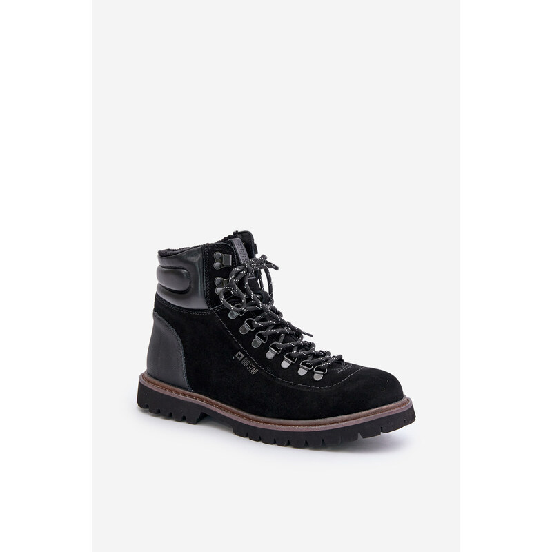 BIG STAR SHOES Semišové Zateplené Boty Třpytky Pánské Big Star