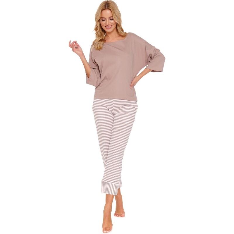 Dámské pyžamo DOCTOR NAP PM.5119 BEIGE 94014188