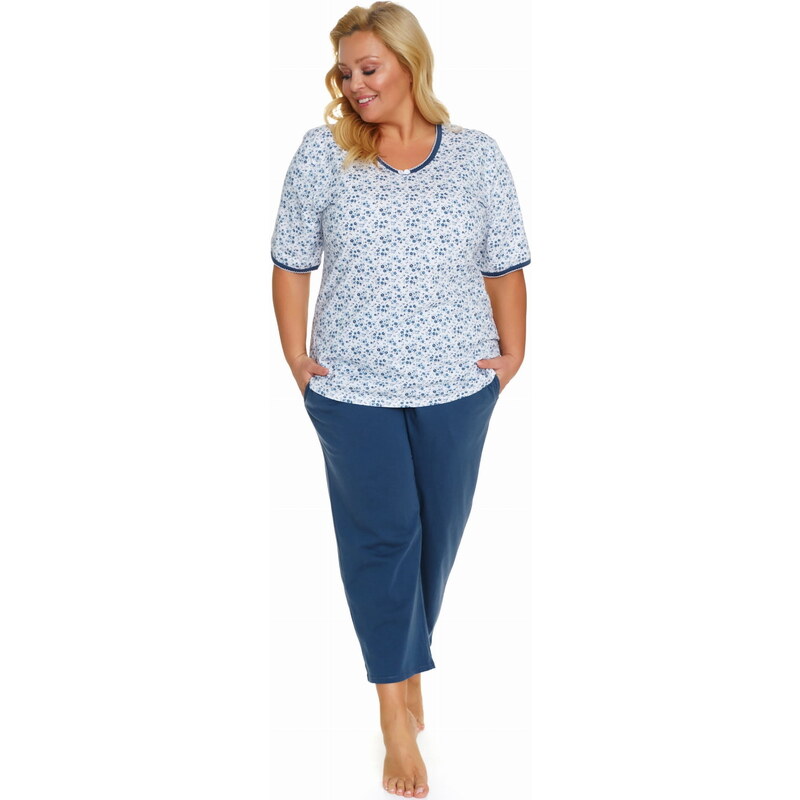 Dámské pyžamo DOCTOR NAP PB.5290 NAVY BLOOM 94014582