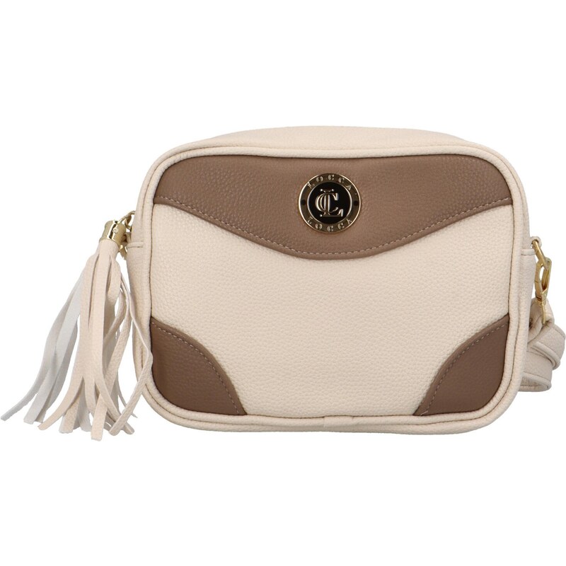 Dámská crossbody kabelka krémová - Locca Maksym krémová