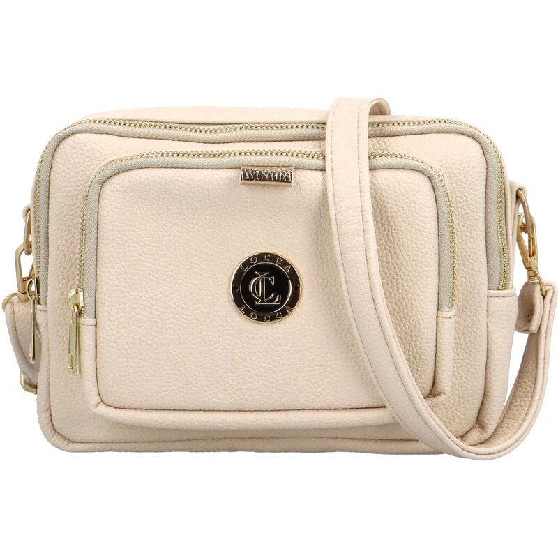 Dámská crossbody kabelka krémová - Locca Makarie krémová