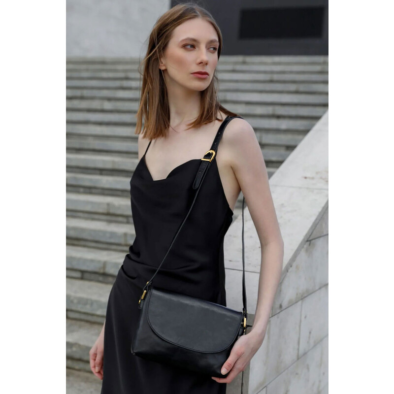 Glara Luxusní italská crossbody kabelka