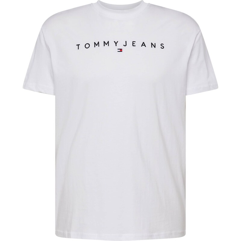 Tommy Jeans Tričko černá / bílá