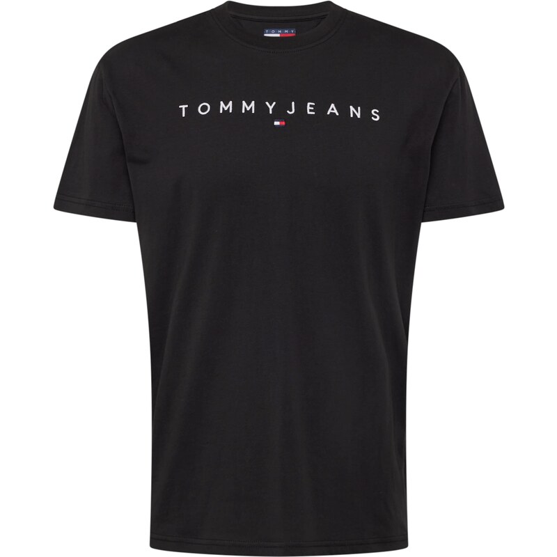 Tommy Jeans Tričko červená / černá / bílá