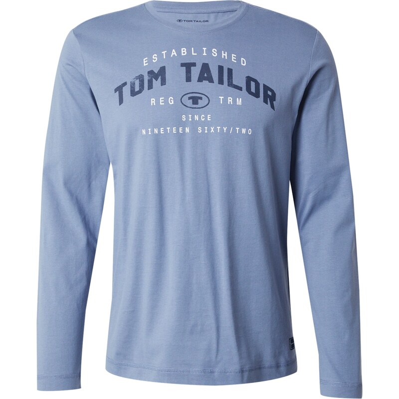 TOM TAILOR Tričko marine modrá / světlemodrá / bílá