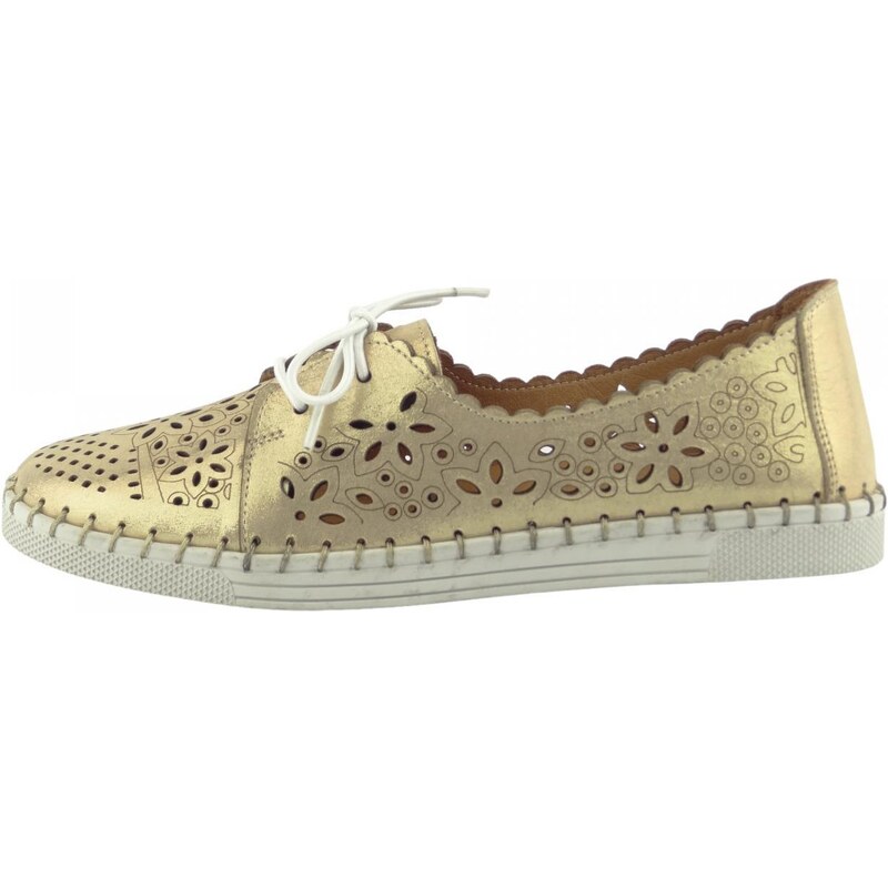 Klop polobotky perforované 121201 gold 99169125