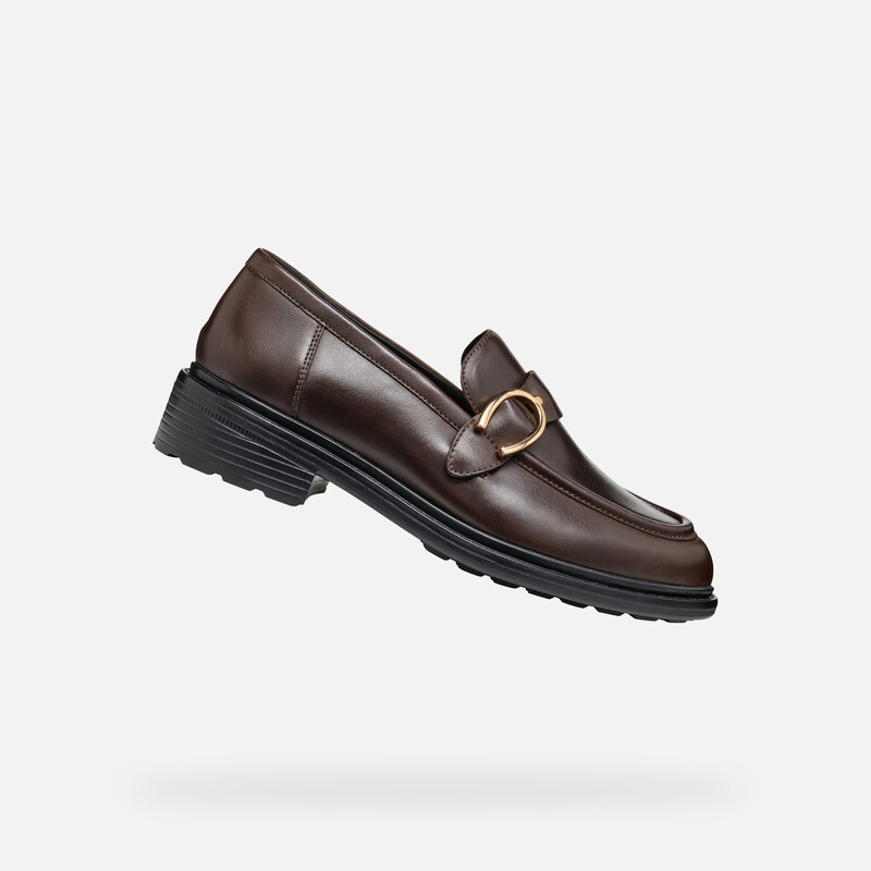 Tmavě hnědé dámské mokasíny Geox Walk Pleasure - Dámské 111213162
