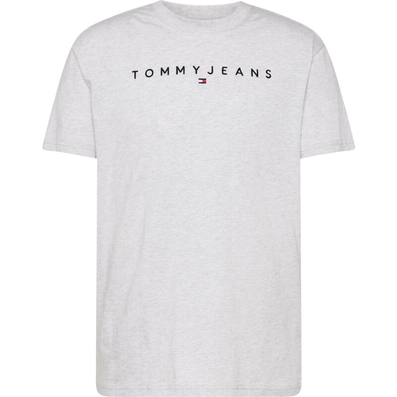 Tommy Jeans Tričko šedý melír / černá