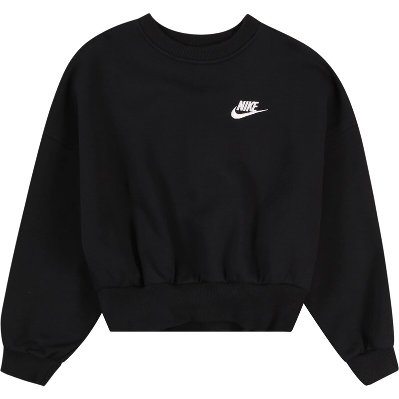 Nike Sportswear Mikina Club Flc černá / bílá