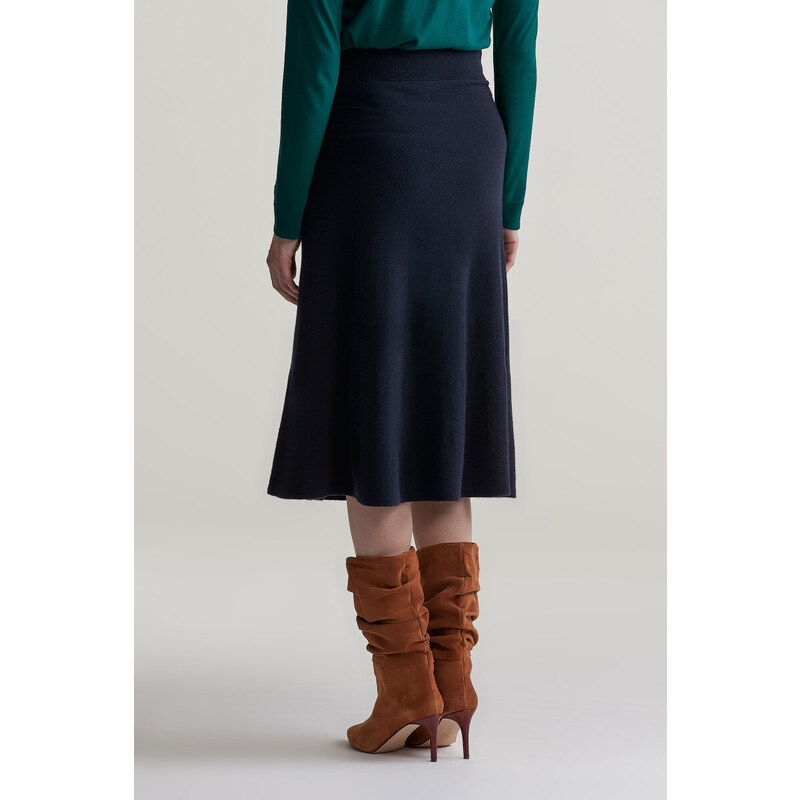 SUKNĚ GANT SUPERFINE LAMBSWOOL SKIRT EVENING BLUE