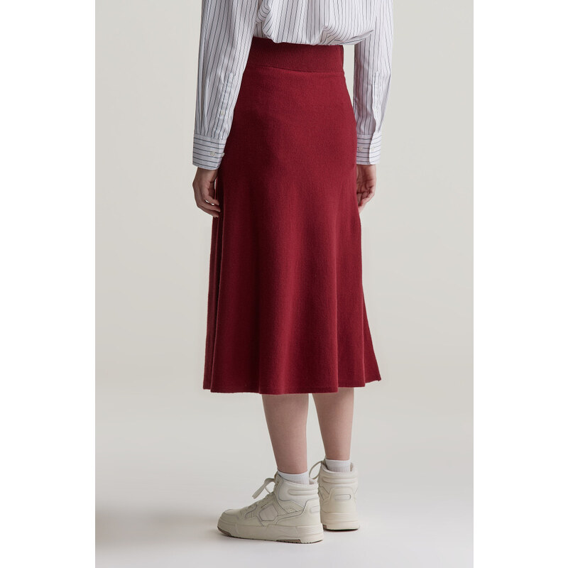 SUKNĚ GANT SUPERFINE LAMBSWOOL SKIRT PLUMPED RED