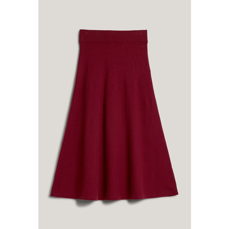 SUKNĚ GANT SUPERFINE LAMBSWOOL SKIRT PLUMPED RED