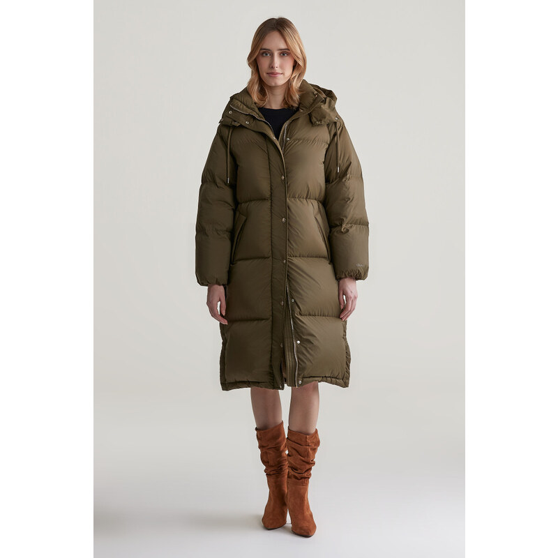 KABÁT GANT FULL LENGTH DOWN COAT DARK CACTUS 100384739