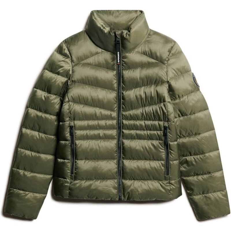 Superdry & Co Zimní bunda Fuji zelená / oranžová / černá 114320520