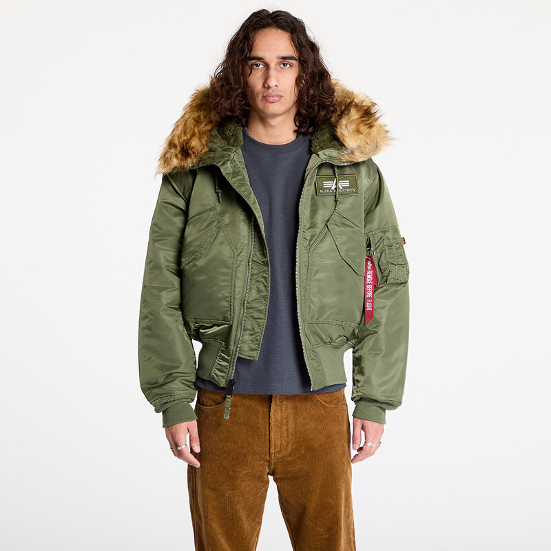 Bunda Alpha Industries 45P Hooded Sage-Green L