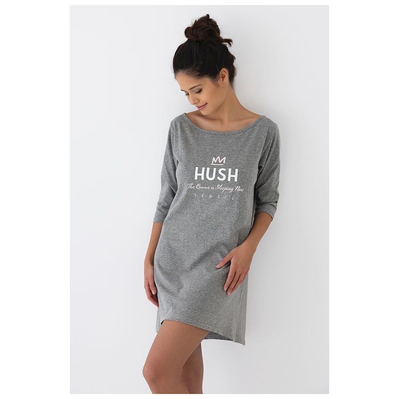 Sensis Noční košilka Hush šedá s korunkou 99213281