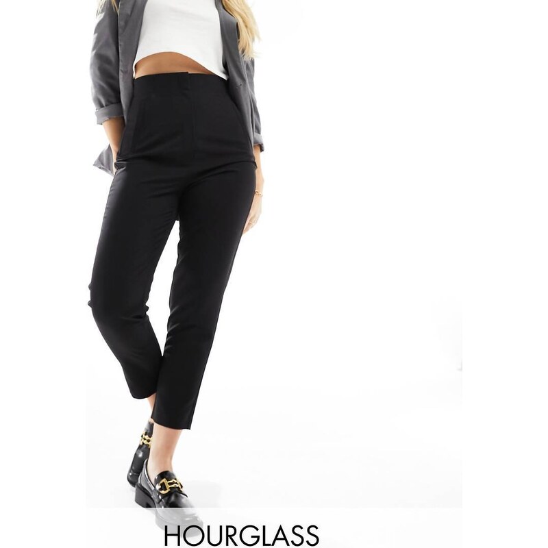 ASOS DESIGN Hourglass tailored high waist seam detail tapered leg 100064650