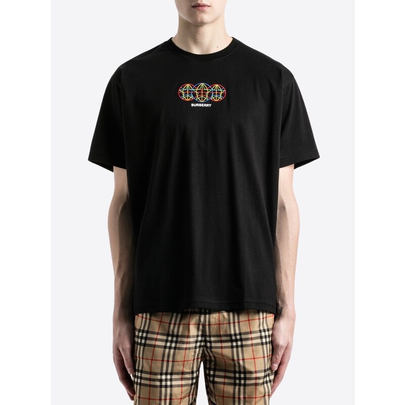 BURBERRY Globe Black tričko