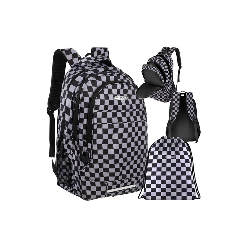 30L batoh - šachovnice Kruzzel 24531 99445676