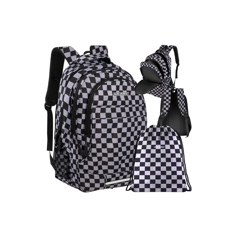 Batoh 22L - šachovnicový Kruzzel 24530 99445677