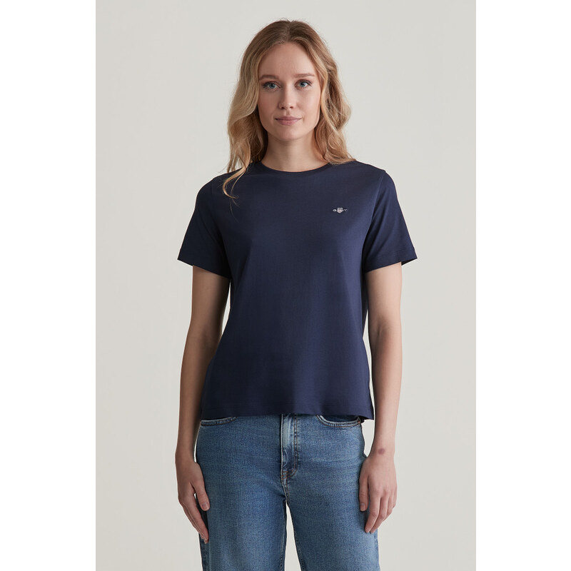 TRIČKO GANT REG SHIELD SS T-SHIRT EVENING BLUE