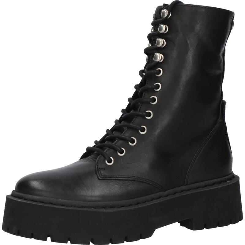 STEVE MADDEN Šněrovací kozačky Skywen černá
