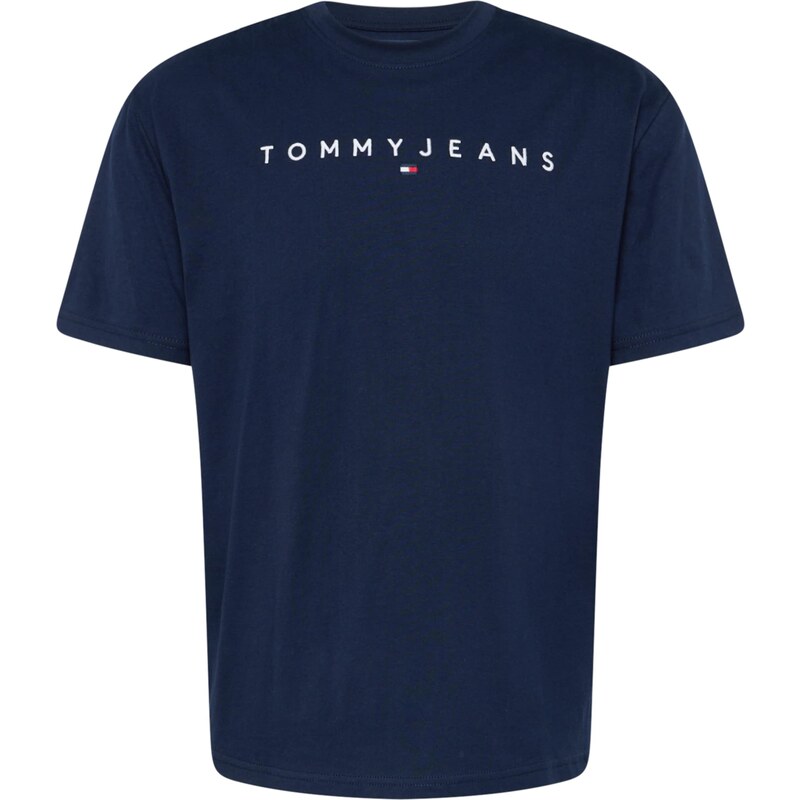 Tommy Jeans Tričko tmavě modrá / bílá